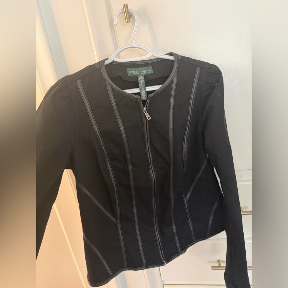 Ralph Lauren Black Leather Jacket